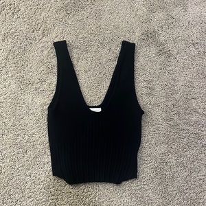 Pacsun LA Hearts black sweater tank top/crop size M